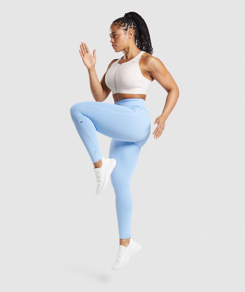 Women's Gymshark Speed Leggings Blue | USA  5238-FCUZY