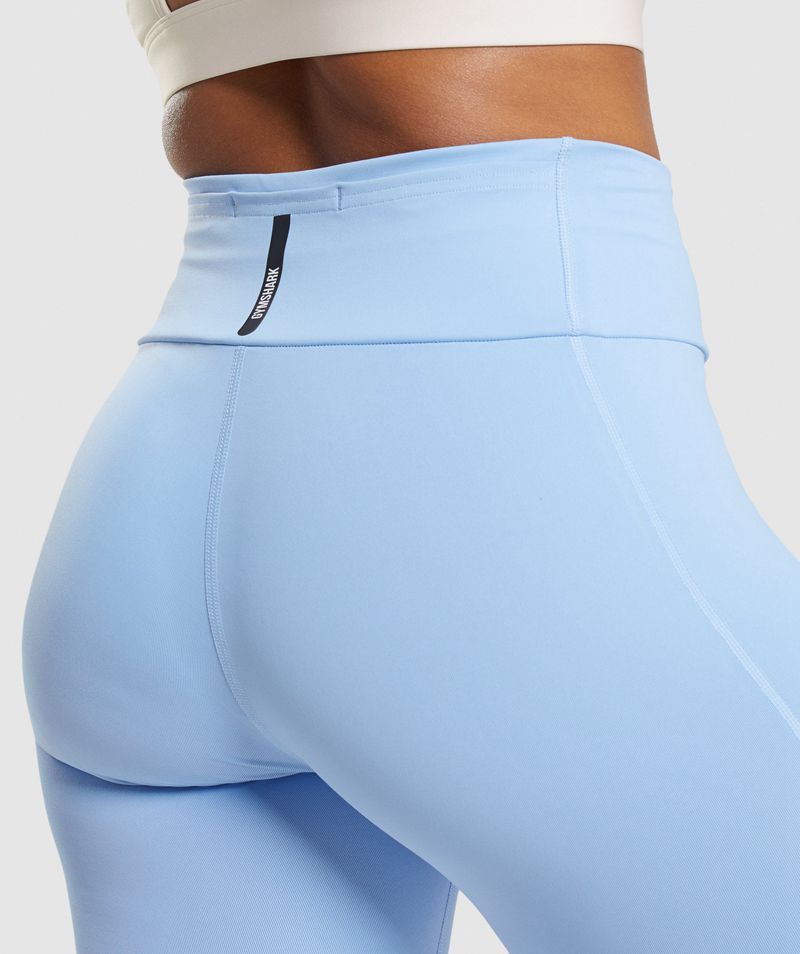 Women's Gymshark Speed Leggings Blue | USA  5238-FCUZY