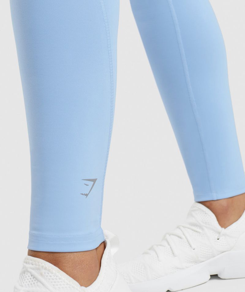 Women's Gymshark Speed Leggings Blue | USA  5238-FCUZY