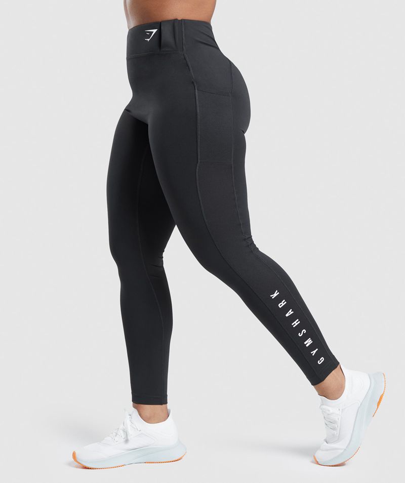 Women's Gymshark Sport Leggings Black | USA  2874-VCOYF