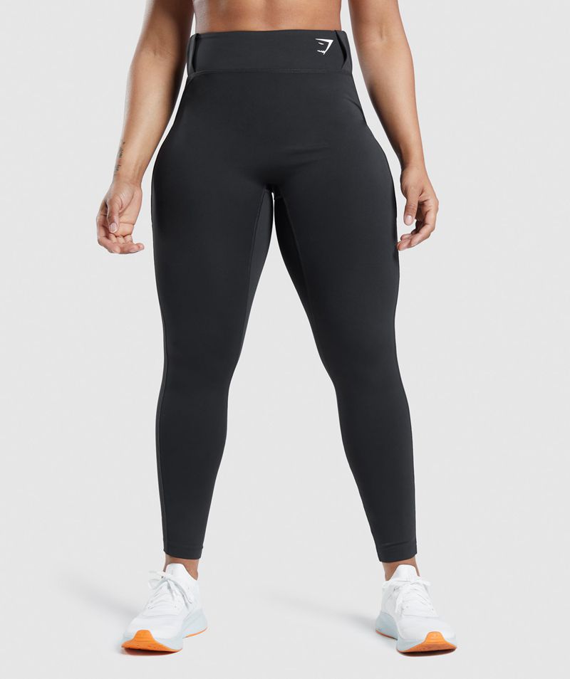 Women\'s Gymshark Sport Leggings Black | USA  2874-VCOYF