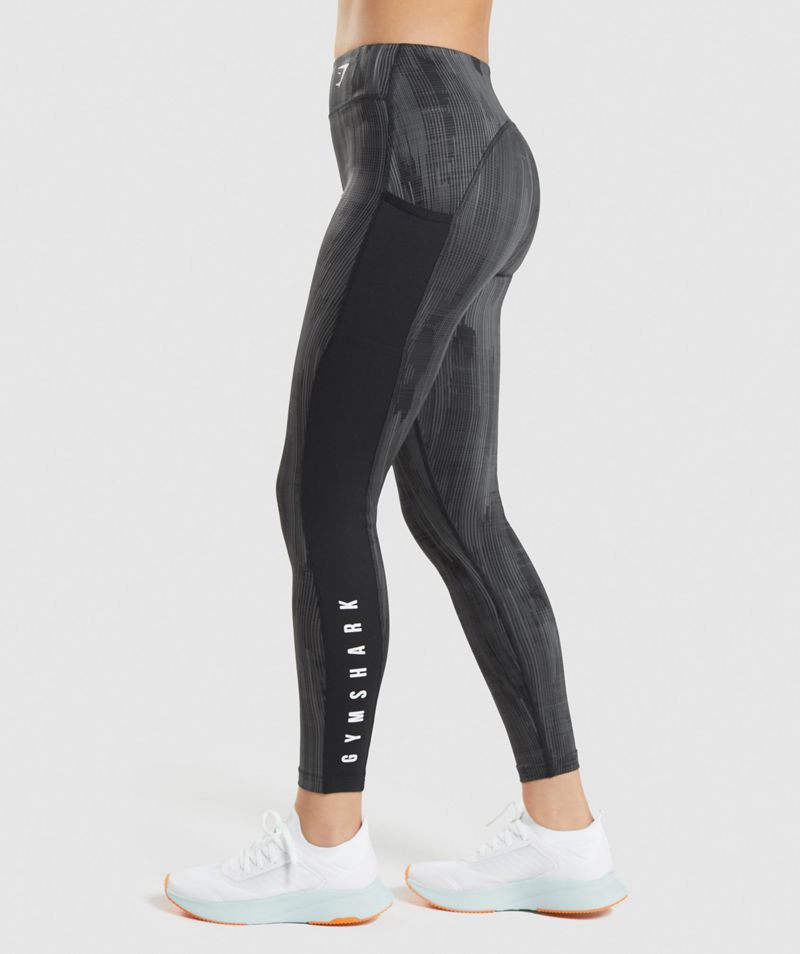 Women's Gymshark Sport Leggings Black | USA  8976-DLFBG