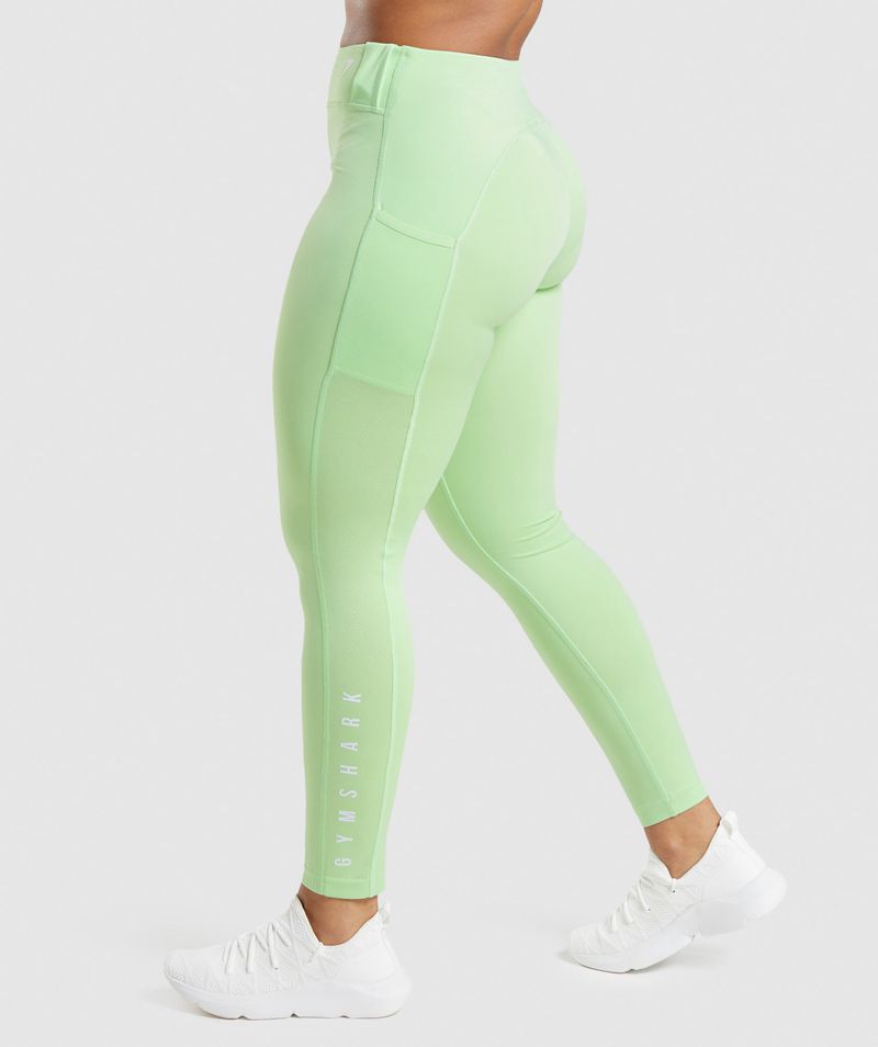 Women's Gymshark Sport Leggings Green | USA  2631-APEUQ