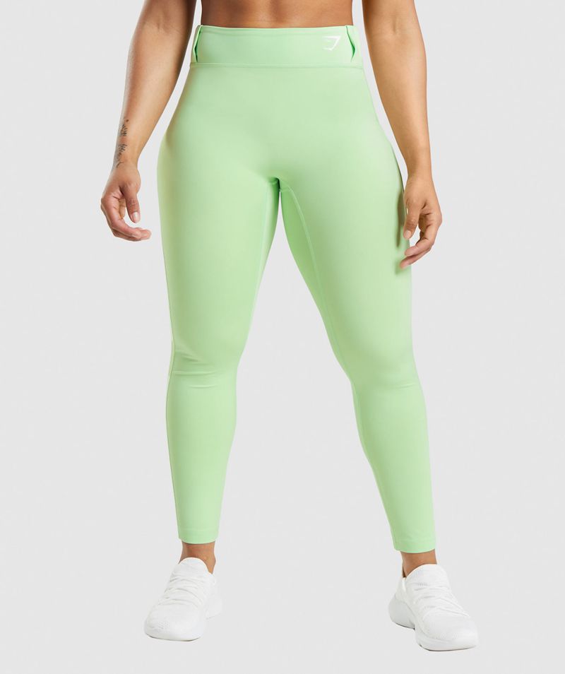 Women\'s Gymshark Sport Leggings Green | USA  2631-APEUQ