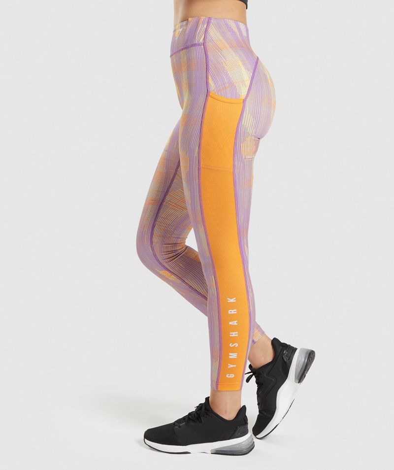 Women's Gymshark Sport Leggings Orange | USA  0543-KSJWQ