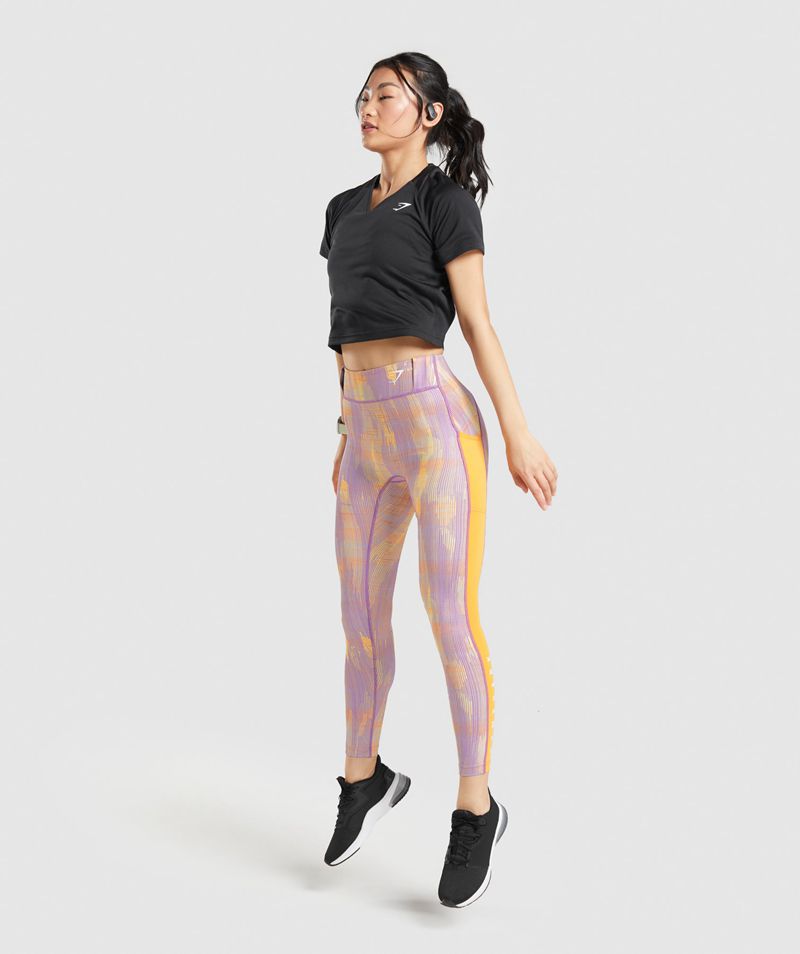 Women's Gymshark Sport Leggings Orange | USA  0543-KSJWQ