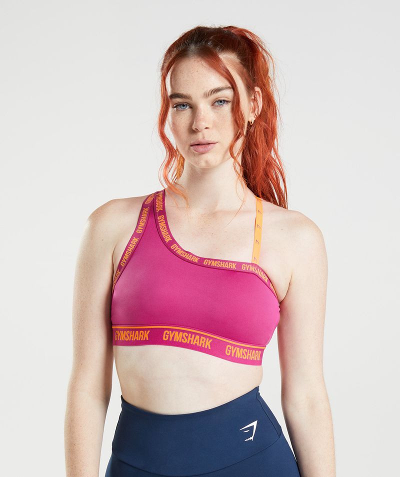 Women\'s Gymshark Strike Sports Bra Pink | USA  5189-SDOKE