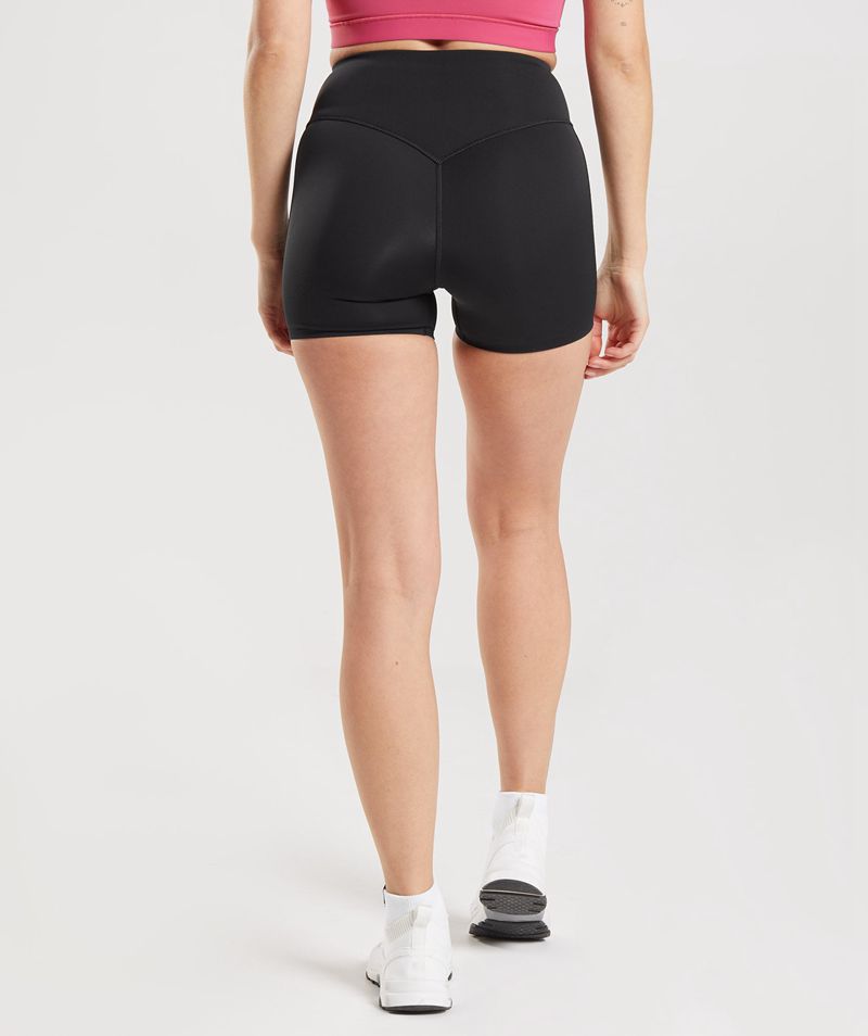 Women's Gymshark Studio Shorts Black | USA  8794-RMIXC