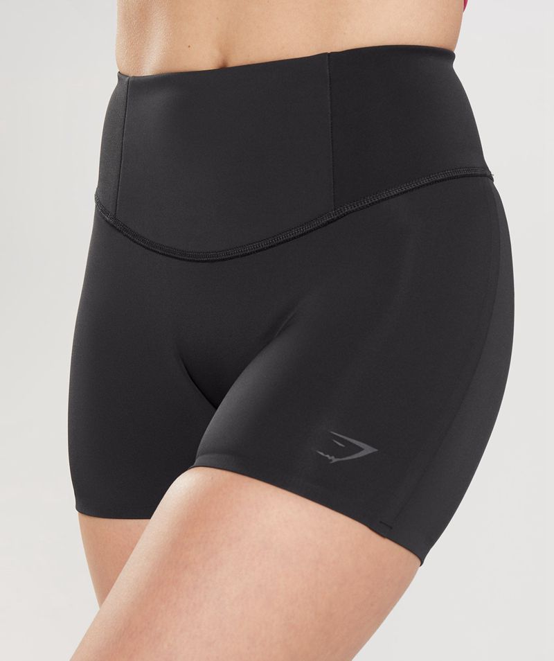 Women's Gymshark Studio Shorts Black | USA  8794-RMIXC