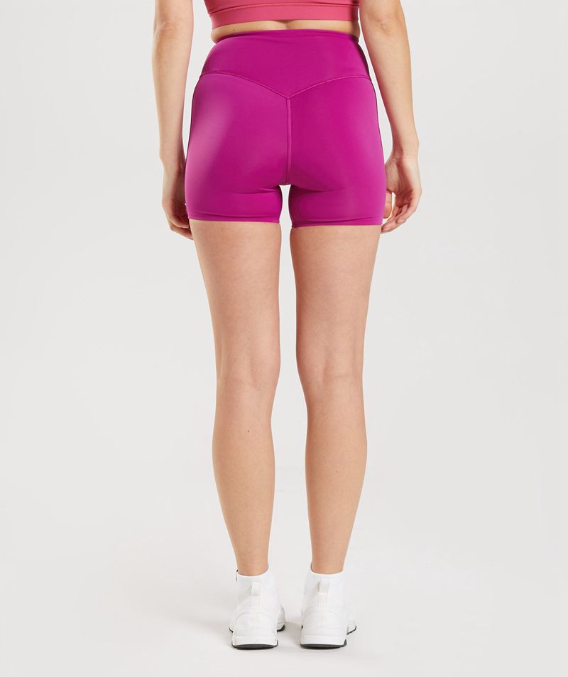 Women's Gymshark Studio Shorts Pink | USA  9273-RBDJP