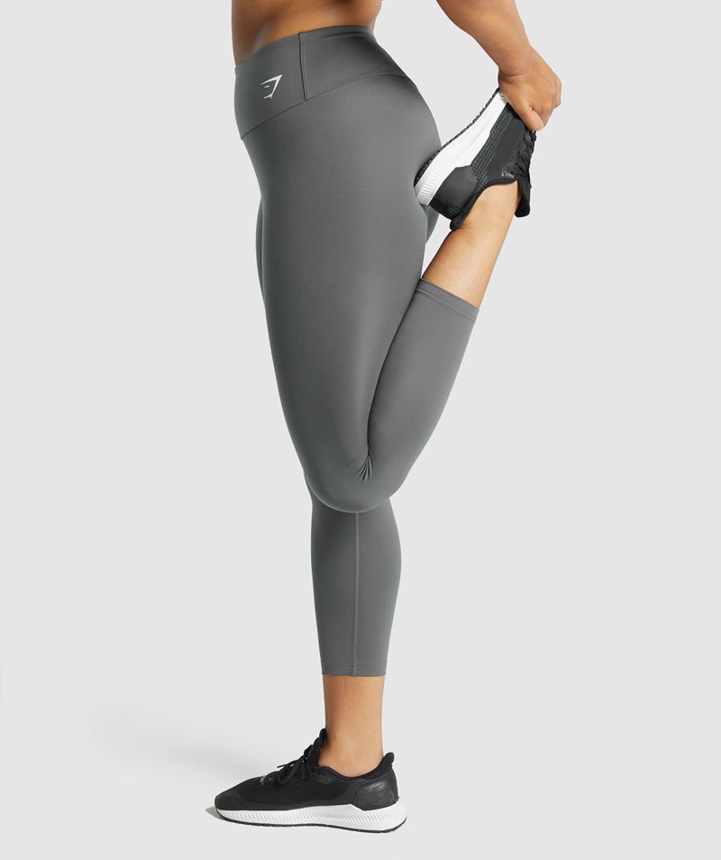 Women's Gymshark Training 7/8 Leggings Grey | USA  8309-IRTHE