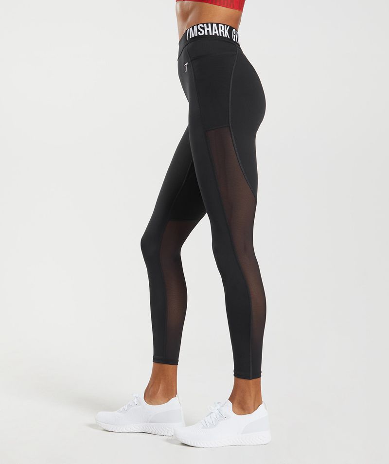 Women's Gymshark Training Brandmark Leggings Black | USA  2710-KUQHV