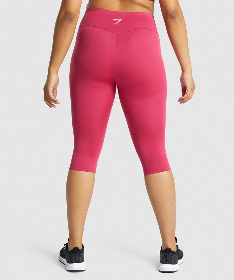 Women's Gymshark Training Cropped Leggings Pink | USA  3048-YGRZJ