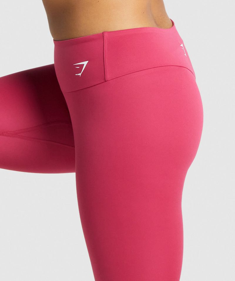 Women's Gymshark Training Cropped Leggings Pink | USA  3048-YGRZJ