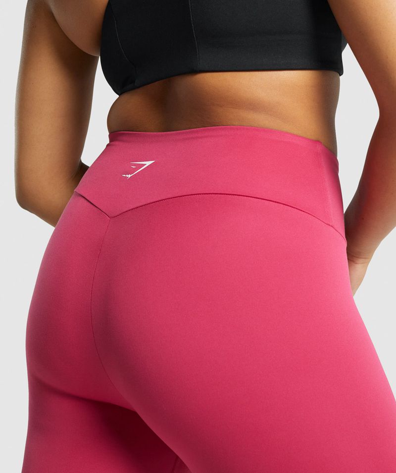 Women's Gymshark Training Cropped Leggings Pink | USA  3048-YGRZJ