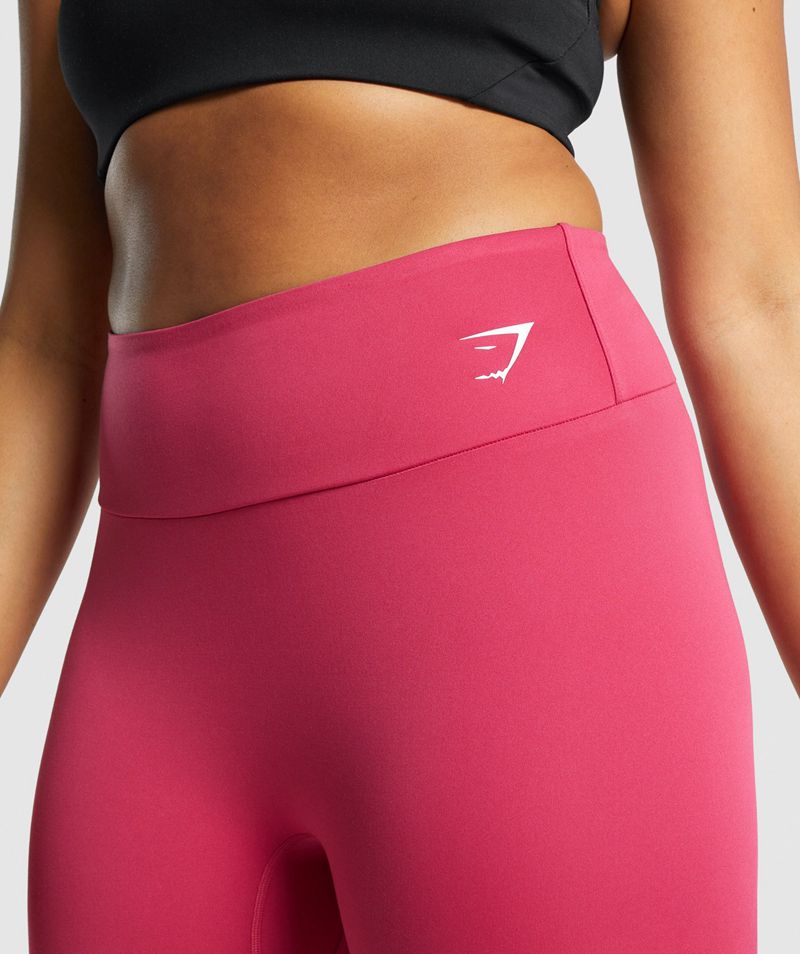 Women's Gymshark Training Cropped Leggings Pink | USA  3048-YGRZJ