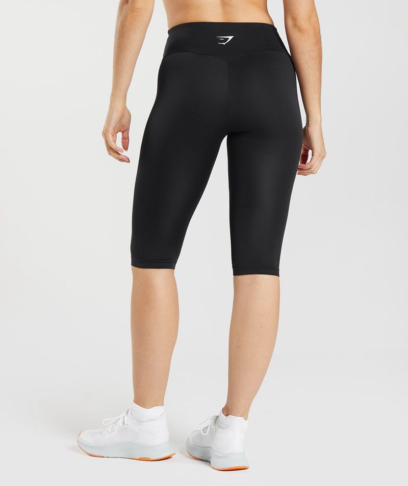 Women's Gymshark Training Cropped Leggings Black | USA  3841-HUQTY