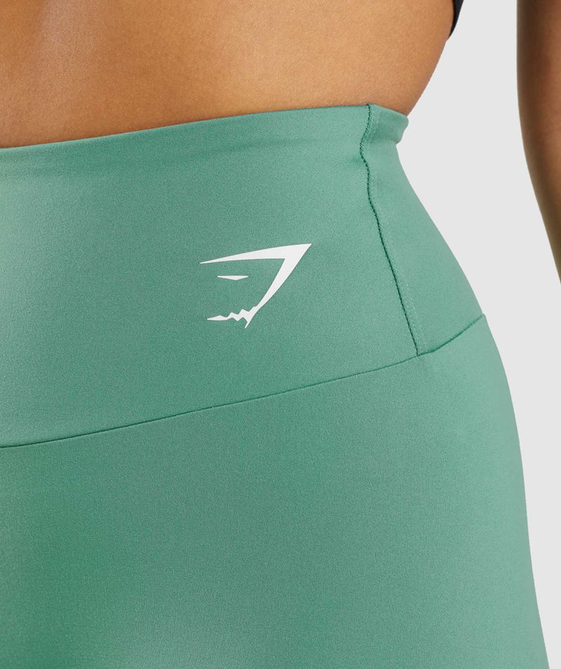 Women's Gymshark Training Cycling Shorts Green | USA  0456-DBTJU