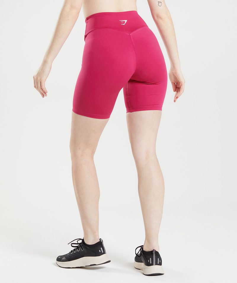 Women's Gymshark Training Cycling Shorts Pink | USA  5382-UJLTS