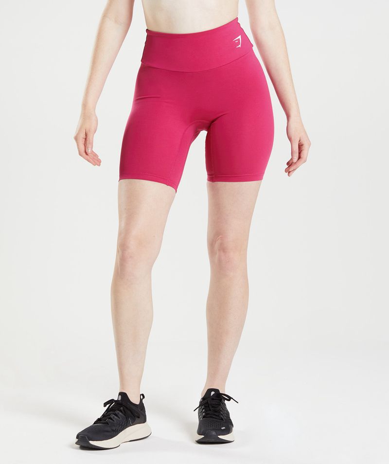 Women\'s Gymshark Training Cycling Shorts Pink | USA  5382-UJLTS