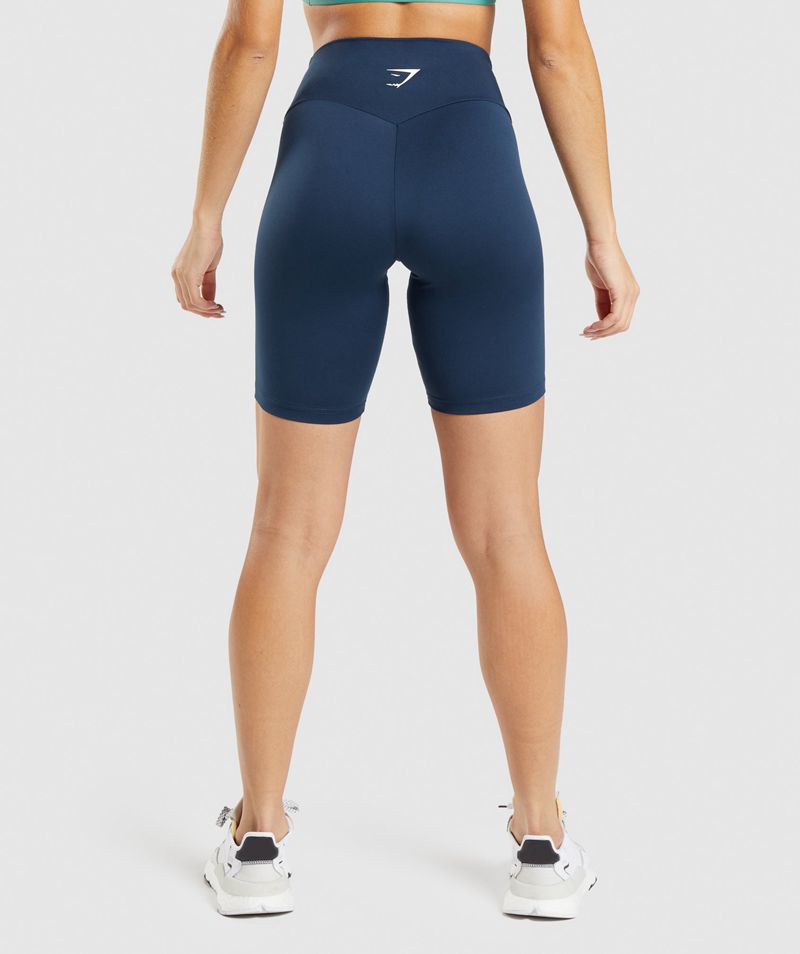 Women's Gymshark Training Cycling Shorts Navy | USA  5827-PGLSD