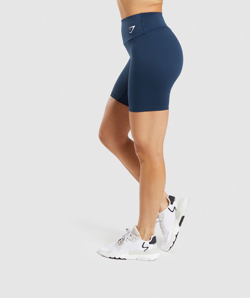 Women's Gymshark Training Cycling Shorts Navy | USA  5827-PGLSD