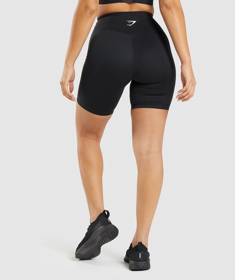 Women's Gymshark Training Cycling Shorts Black | USA  8204-SRFCM