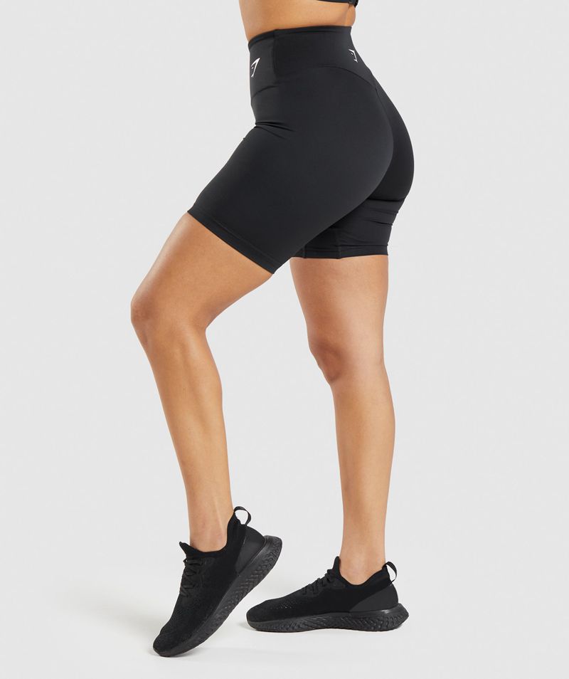 Women's Gymshark Training Cycling Shorts Black | USA  8204-SRFCM