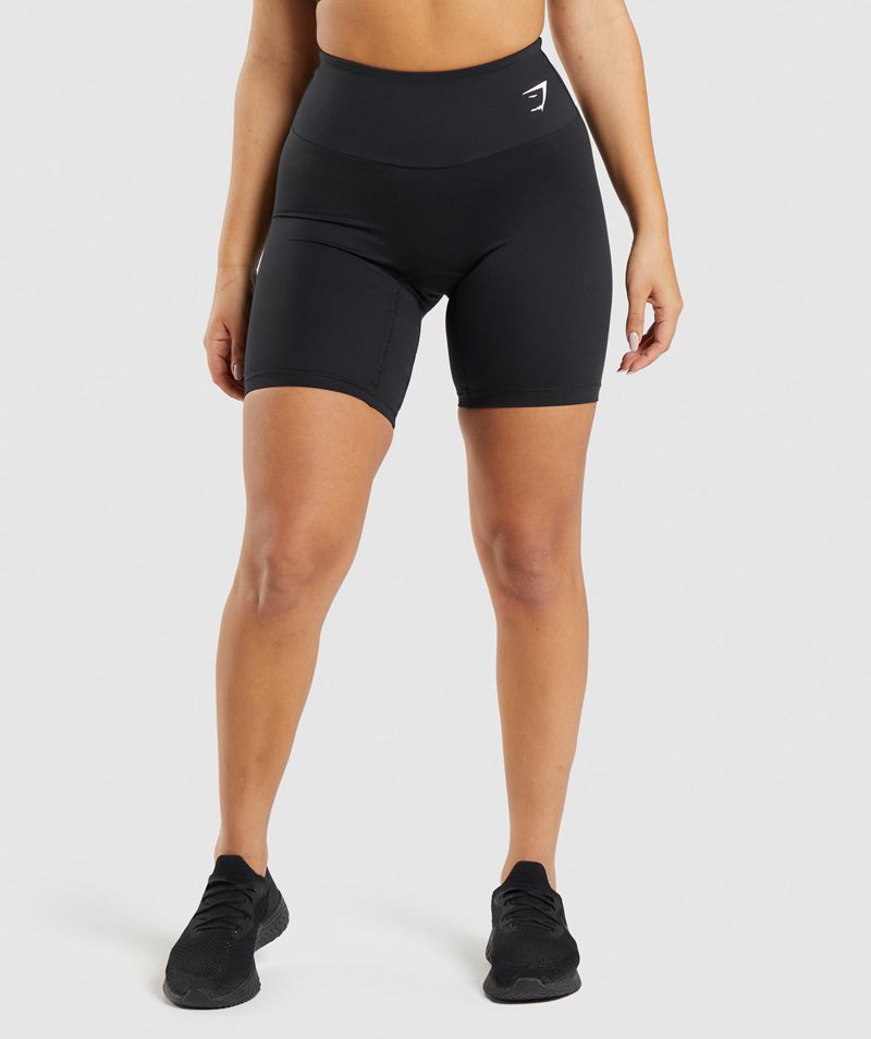 Women\'s Gymshark Training Cycling Shorts Black | USA  8204-SRFCM