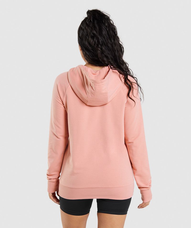 Women's Gymshark Training Hoodie Pink | USA  0263-LYRTI