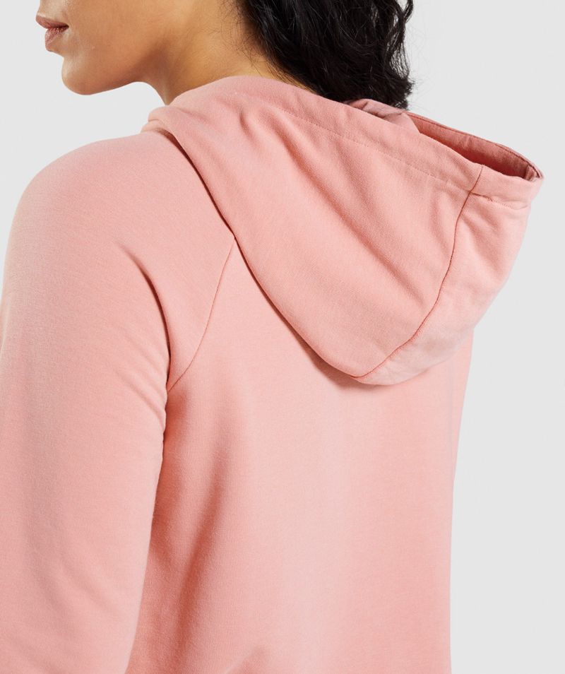 Women's Gymshark Training Hoodie Pink | USA  0263-LYRTI