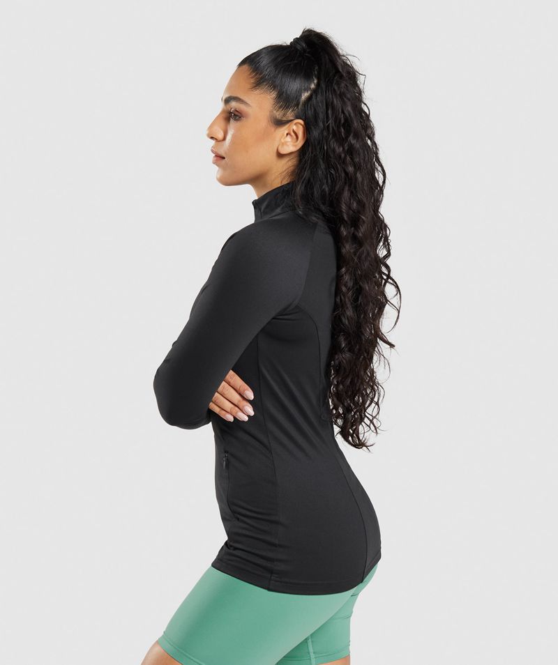 Women's Gymshark Training Jackets Black | USA  5872-ECKUZ