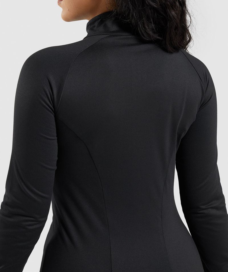 Women's Gymshark Training Jackets Black | USA  5872-ECKUZ