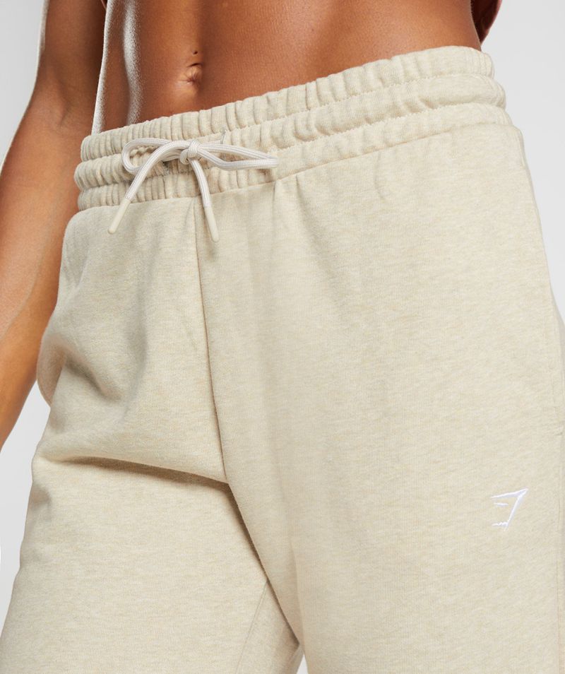 Women's Gymshark Training Joggers Beige | USA  5830-ZMNBH