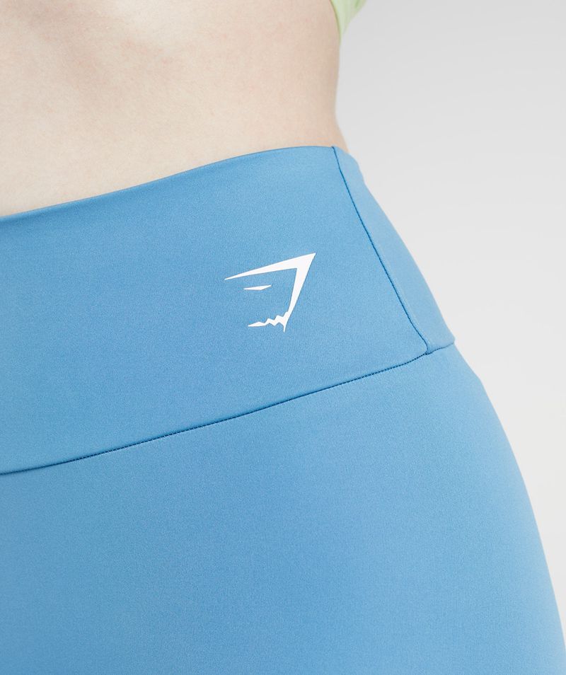 Women's Gymshark Training Leggings Blue | USA  2486-NHRKD