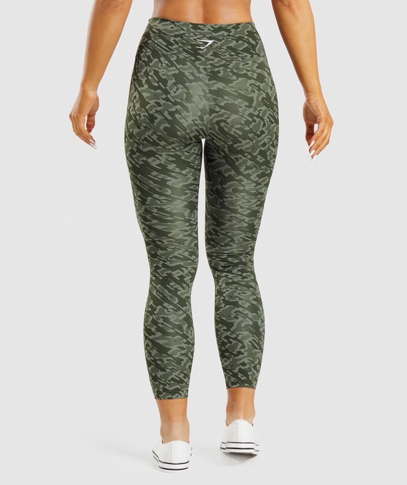 Women's Gymshark Training Leggings Green | USA  9041-MFXBN