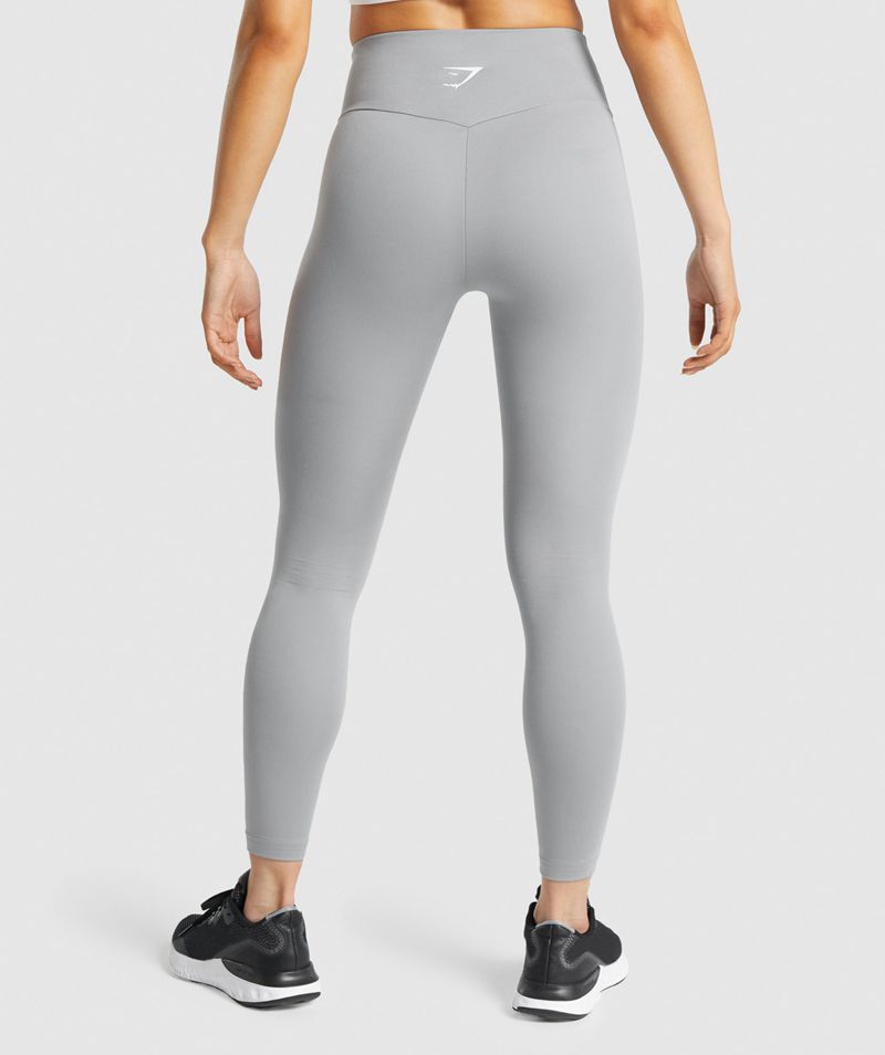 Women's Gymshark Training Leggings Grey | USA  6041-ALRGZ