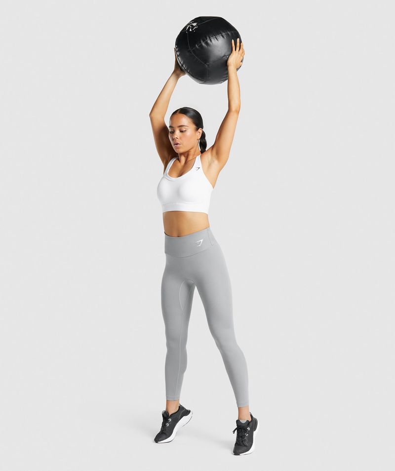 Women's Gymshark Training Leggings Grey | USA  6041-ALRGZ