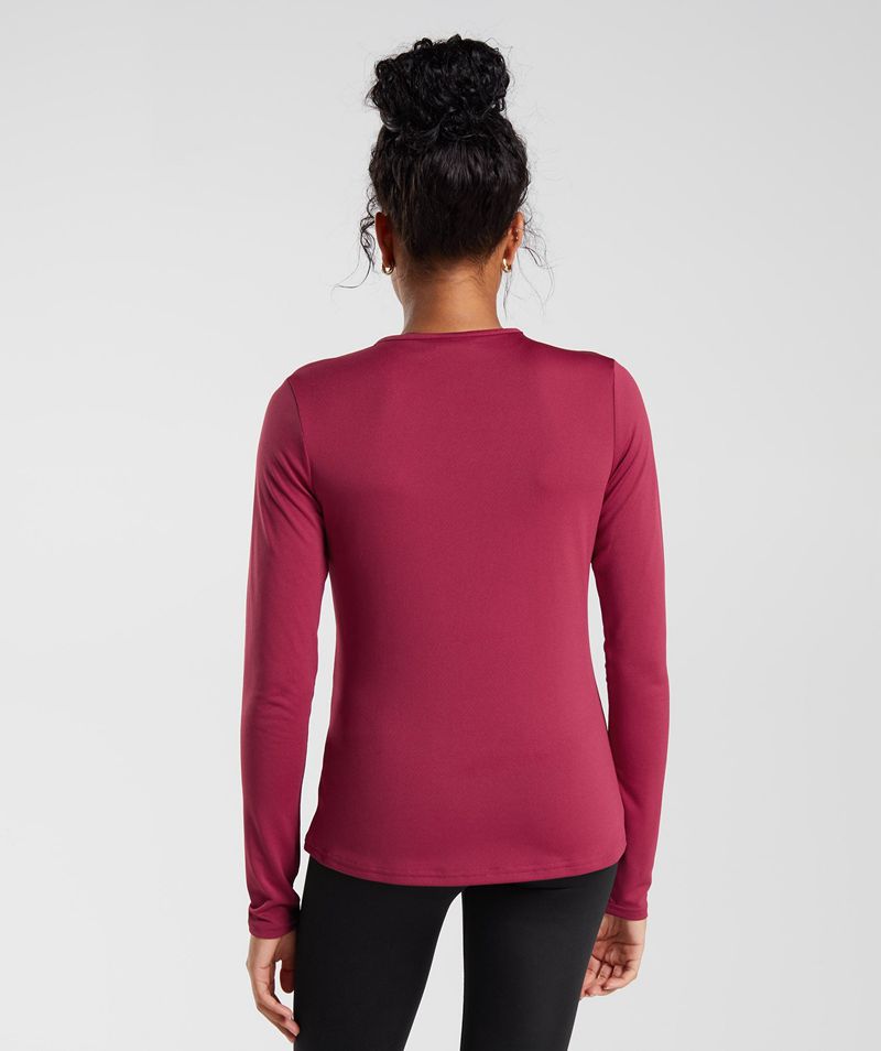 Women's Gymshark Training Long Sleeve Tops Pink | USA  1805-DVGAB