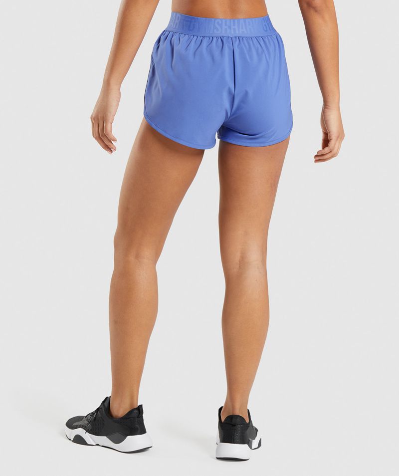 Women's Gymshark Training Loose Fit Shorts Blue | USA  0128-OWIAM