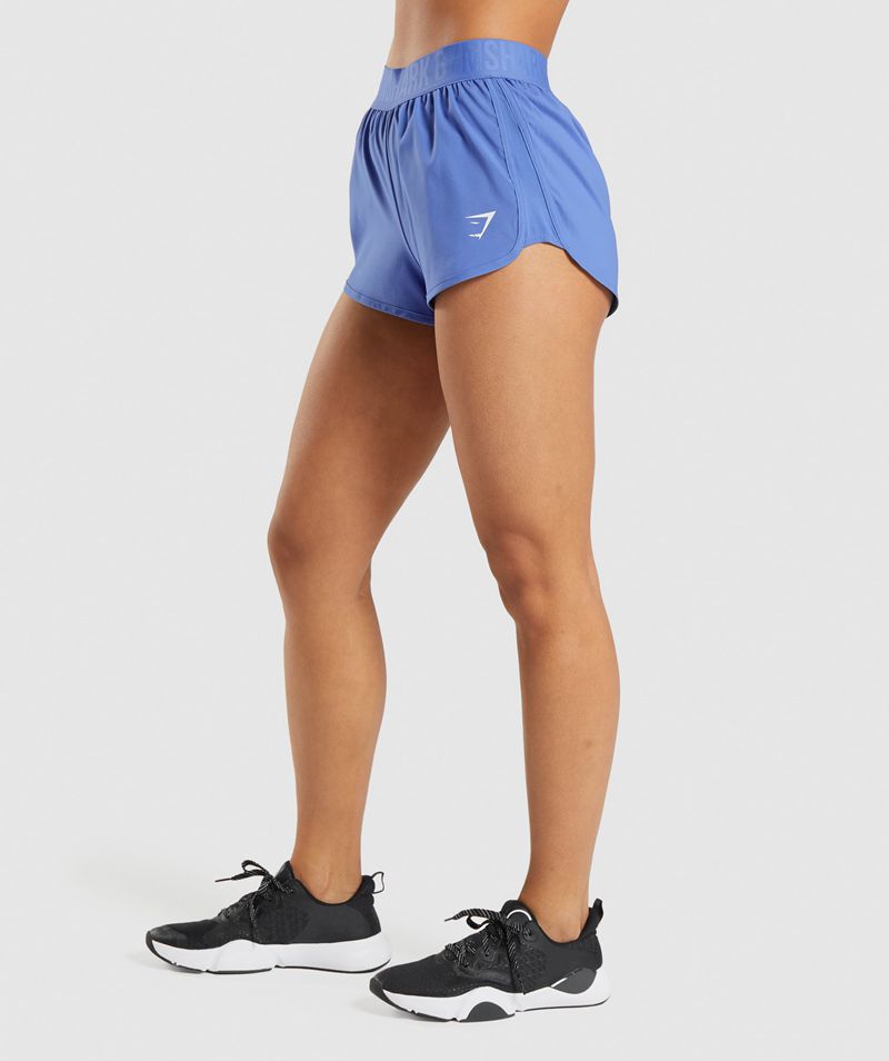 Women's Gymshark Training Loose Fit Shorts Blue | USA  0128-OWIAM