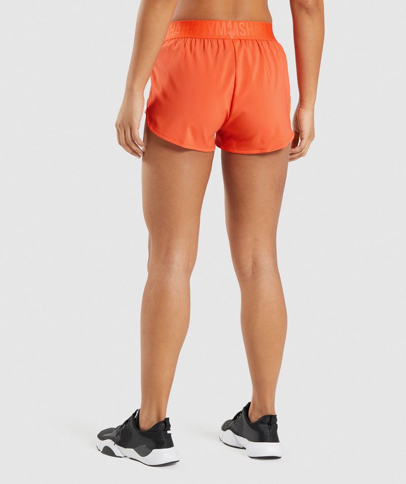 Women's Gymshark Training Loose Fit Shorts Orange | USA  1908-STNWQ