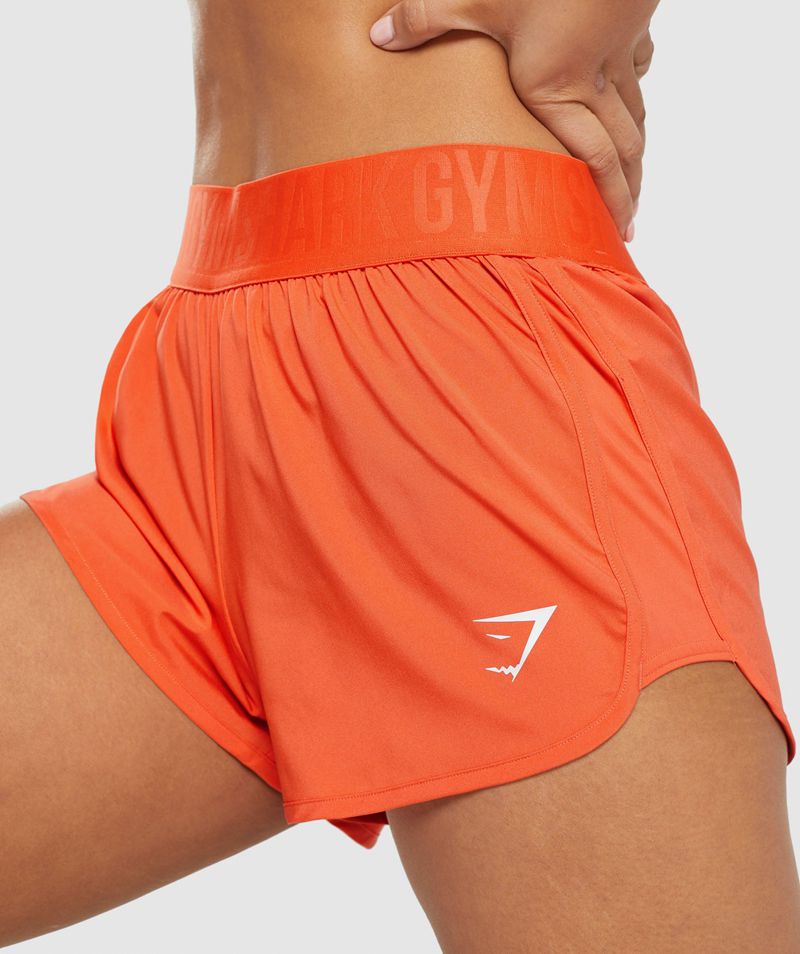 Women's Gymshark Training Loose Fit Shorts Orange | USA  1908-STNWQ