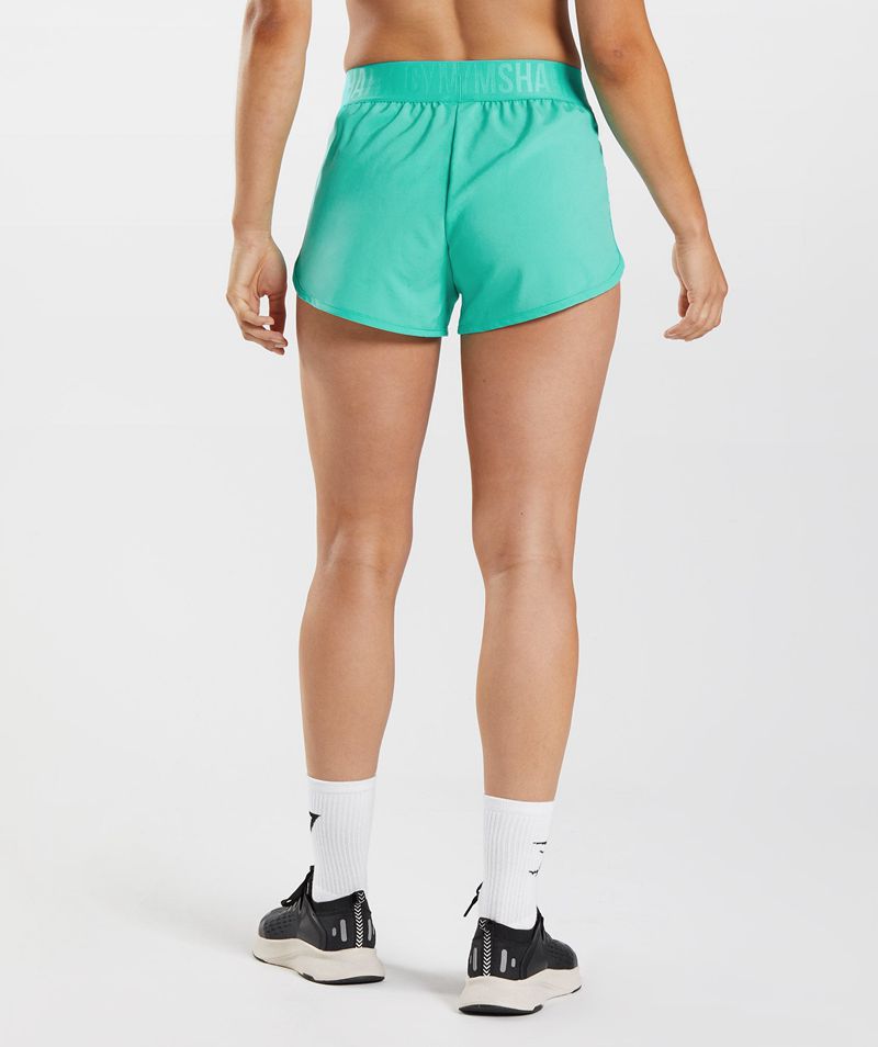 Women's Gymshark Training Loose Fit Shorts Turquoise | USA  1985-QDJZX