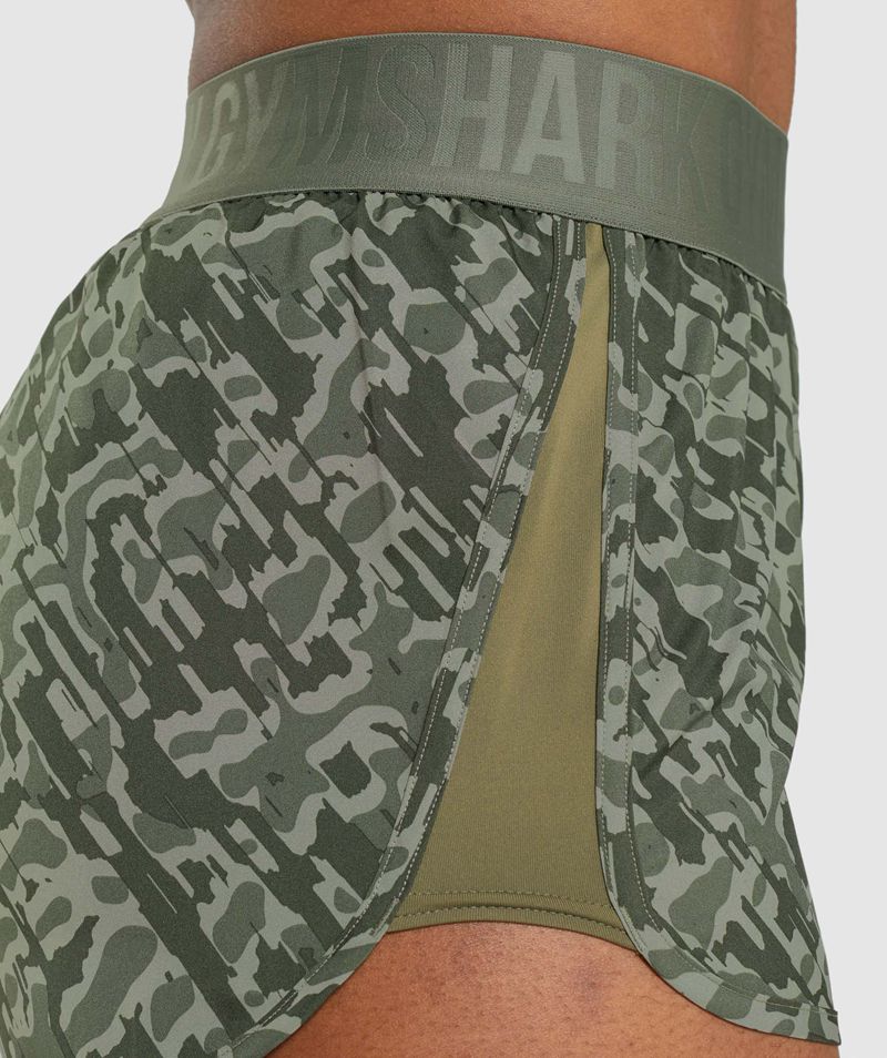 Women's Gymshark Training Loose Fit Shorts Green | USA  3201-XYNEW