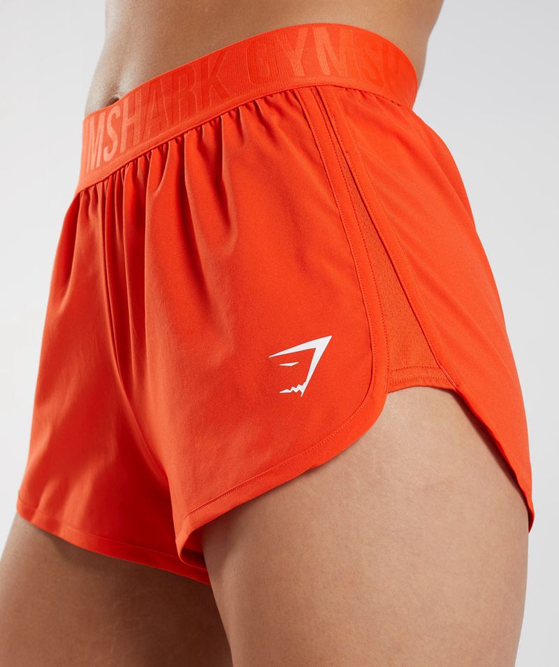 Women's Gymshark Training Loose Fit Shorts Orange | USA  4726-GABJK