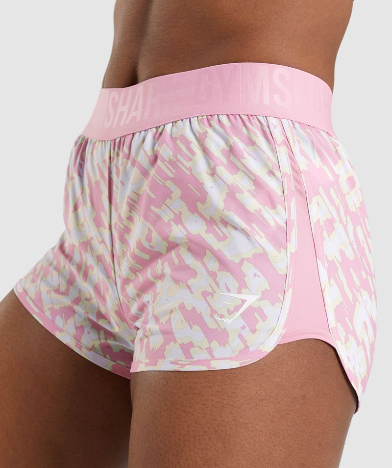 Women's Gymshark Training Loose Fit Shorts Pink | USA  9130-HFVWC