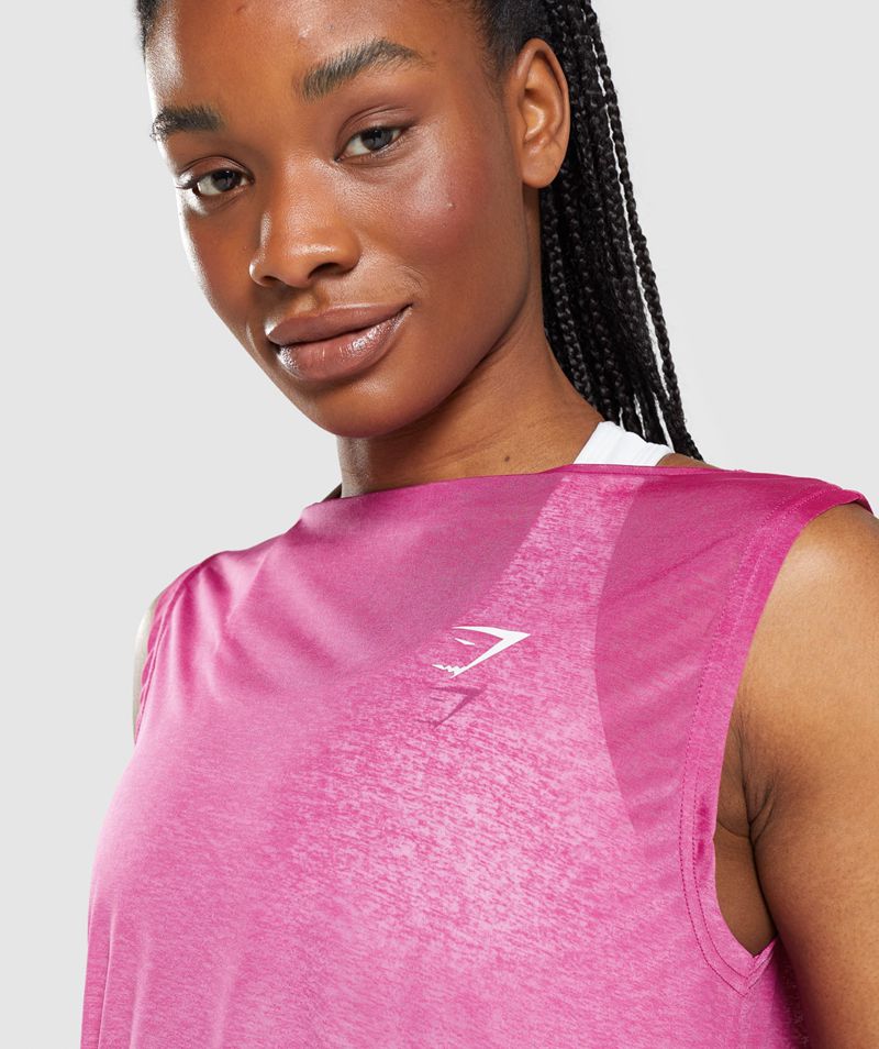 Women's Gymshark Training Oversized Tank Tops Pink | USA  8364-KYVSC