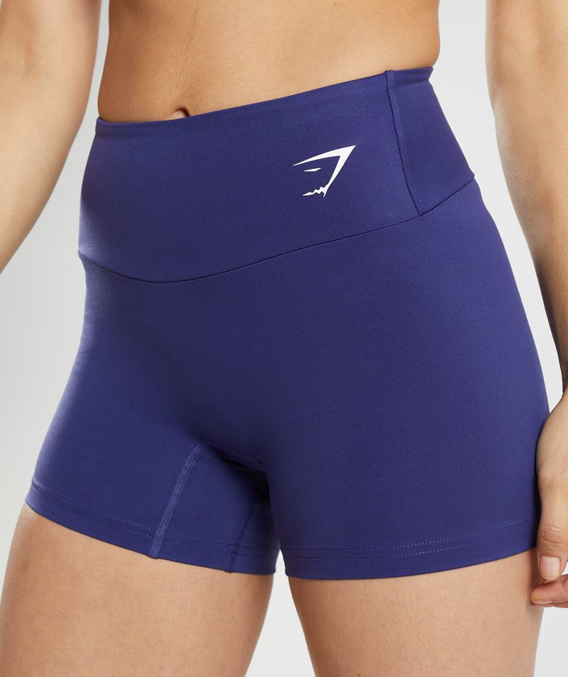 Women's Gymshark Training Tight Shorts Purple | USA  0167-EDQYM