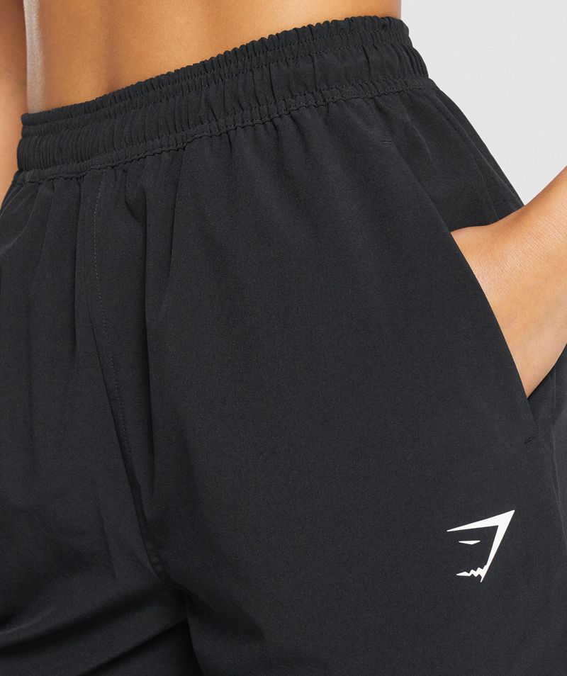 Women's Gymshark Training Woven Joggers Black | USA  7398-PVIHG